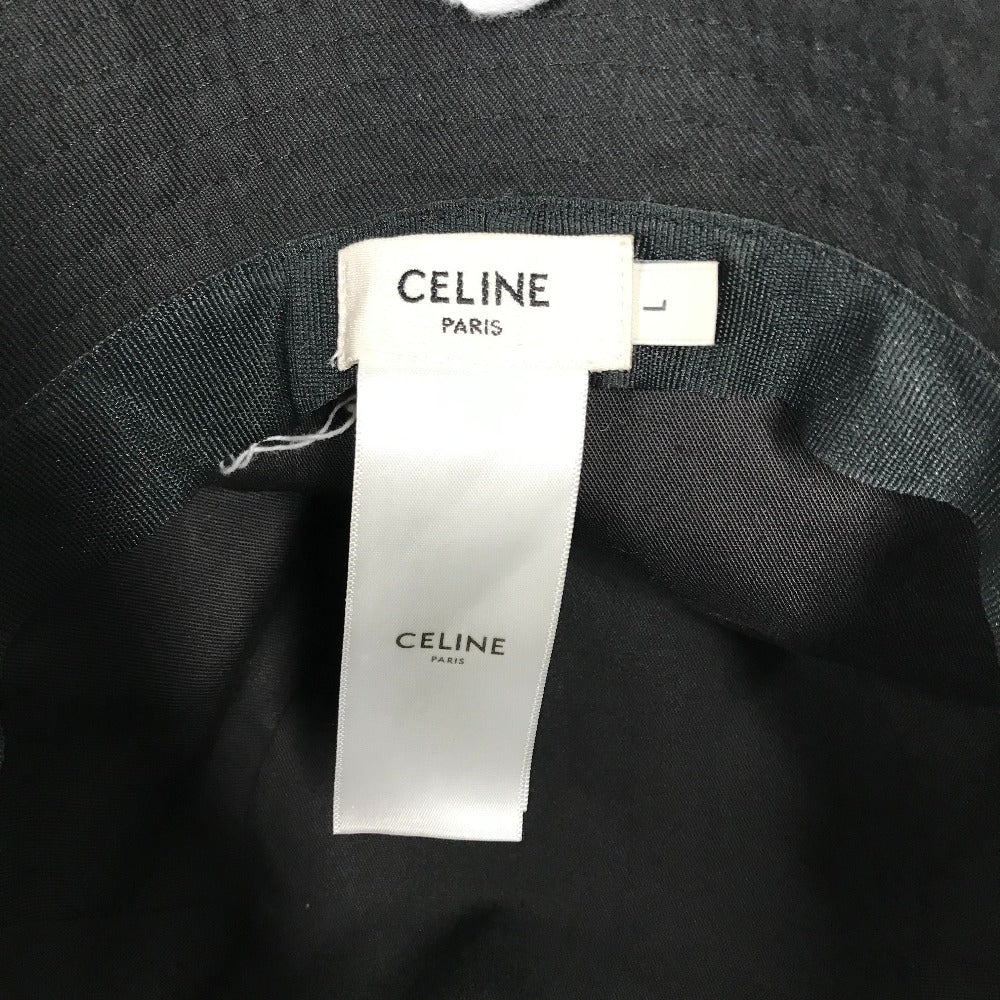 CELINE AU5B968P ハット帽 帽子 バケットハット ボブハット ロゴ ハット コットン メンズ ブラック - brandshop-reference