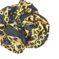 CELINE Triomphe Chain Hair Accessory, Silk Scrunchie, Women's, Black