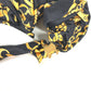 CELINE Triomphe Chain Hair Accessory, Silk Scrunchie, Women's, Black
