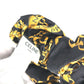 CELINE Triomphe Chain Hair Accessory, Silk Scrunchie, Women's, Black