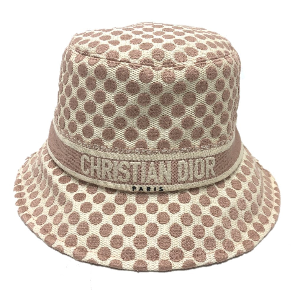Christian Dior 05DDO923I156 ロゴ ドット ハット コットン レディース ピンク - brandshop-reference