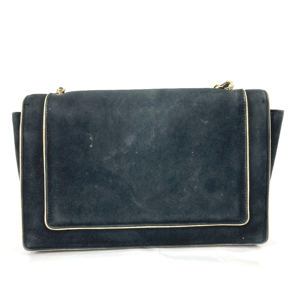 Salvatore Ferragamo Vara Ribbon Shoulder Bag, Black Suede