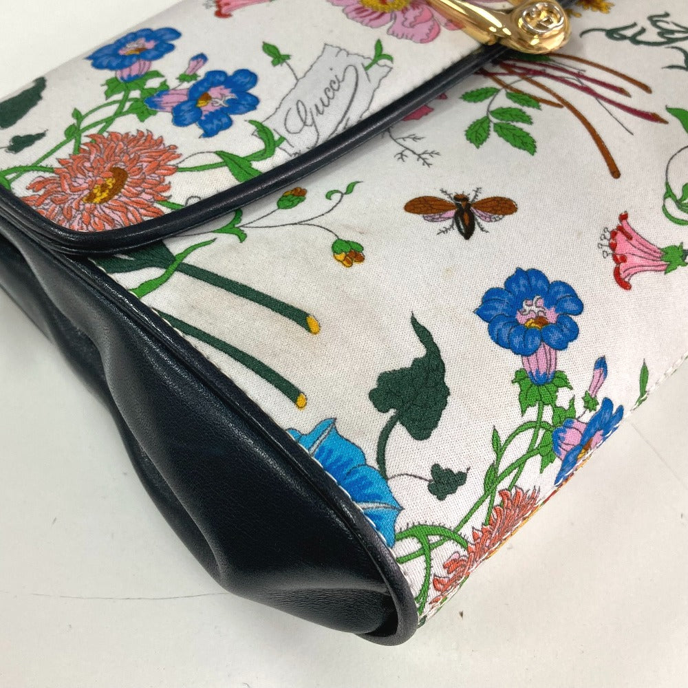 GUCCI ヴィンテージ フローラ 花柄 フラワー カバン ポシェット 斜め