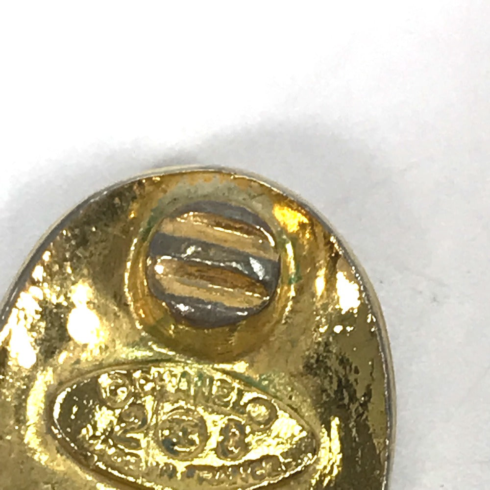 CHANEL Vintage CC Coco Mark Earrings, Metal, Women's, Gold