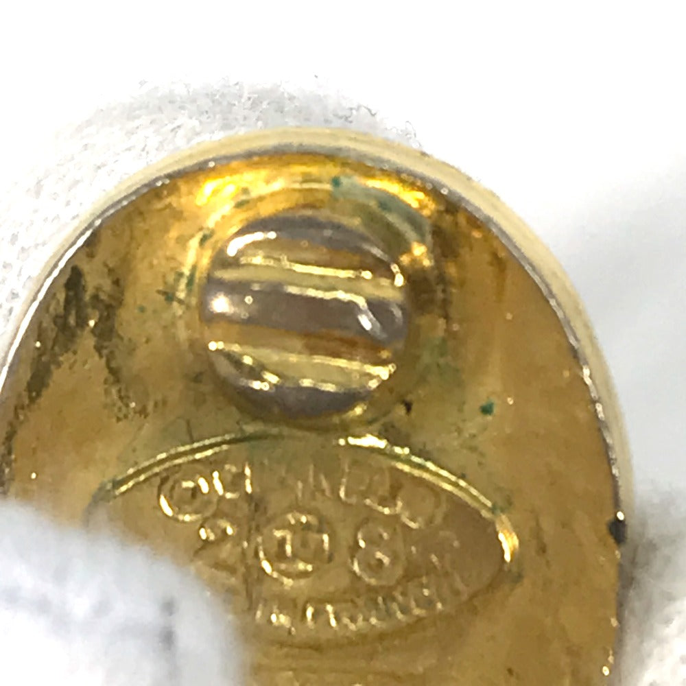 CHANEL Vintage CC Coco Mark Earrings, Metal, Women's, Gold