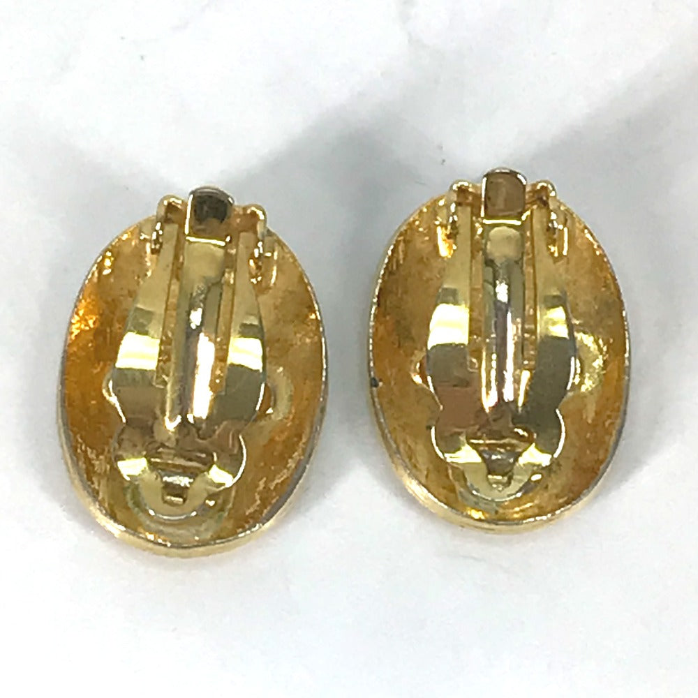 CHANEL Vintage CC Coco Mark Earrings, Metal, Women's, Gold