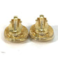 CHANEL Vintage CC Coco Mark Earrings, Metal, Women's, Gold