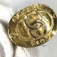 CHANEL Vintage CC Coco Mark Earrings, Metal, Women's, Gold