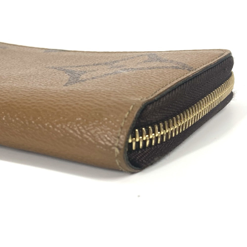 LOUIS VUITTON M69353 Giant Monogram Reverse Zippy Wallet, Round Zipper, Long Wallet, Monogram Reverse Canvas, Women's, Brown