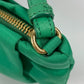 PRADA Pouch Makeup Pouch Cosmetic Pouch Logo Strap Clutch Bag Nylon Women's Green