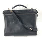 FENDI 7VA406 Shoulder Bag, Crossbody Bag, Selleria Peekaboo Iconic Fit, 2-Way Business Bag, Tote Bag, Handbag, Leather, Men's, Black