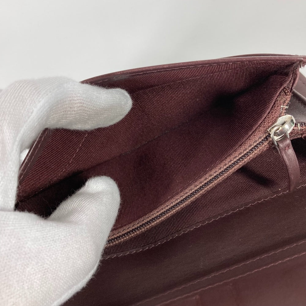 CHANEL ロングウォレット CC ココマーク マトラッセ キルティング 2つ折り 長財布 キャビアスキン レディース ブラック - brandshop-reference