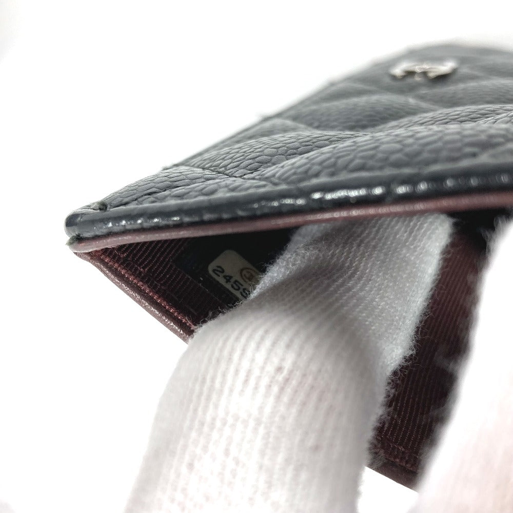 CHANEL ロングウォレット CC ココマーク マトラッセ キルティング 2つ折り 長財布 キャビアスキン レディース ブラック - brandshop-reference