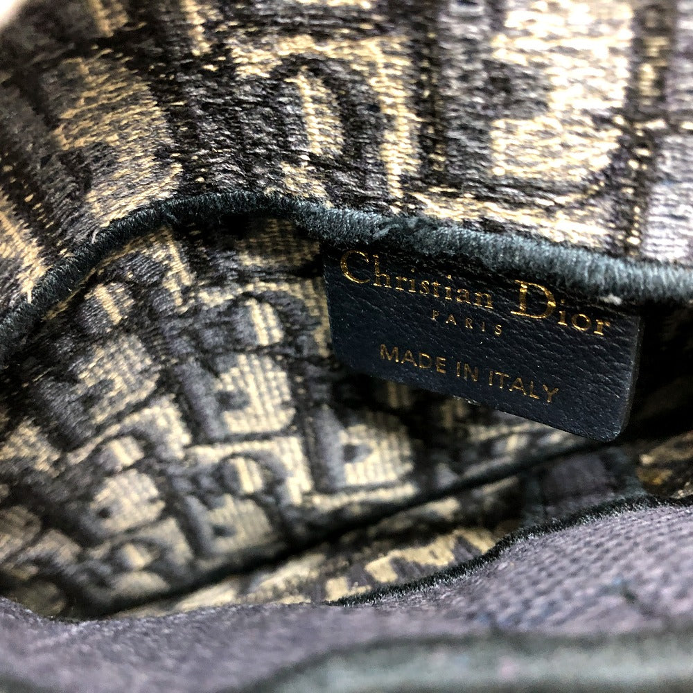 Dior S5632CRIW Saddle Flat Belt Pouch Waist Bag, Jacquard, Navy