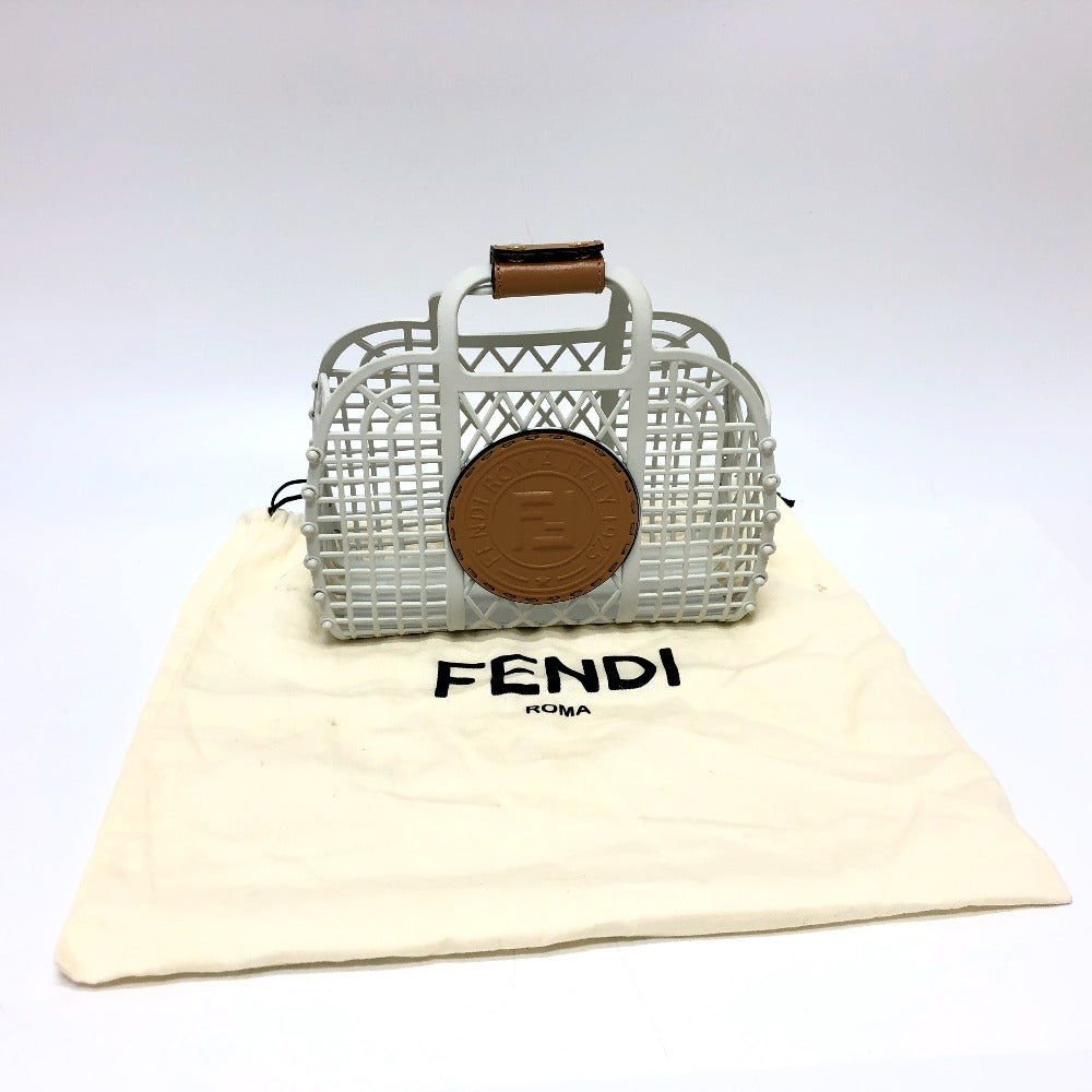 FENDI 8BH388 バスケット スモール ミニバスケットバッグ ハンドバッグ ラバー レディース