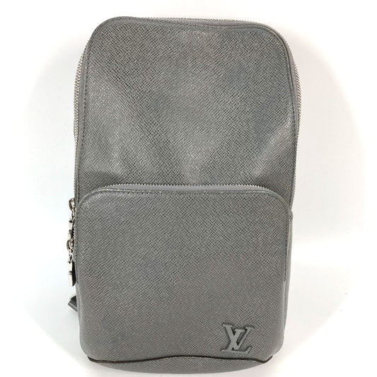 LOUIS VUITTON M30951 Taiga Avenue Sling Bag, Shoulder Bag, Crossbody Bag, Taiga Leather, Men's, Gray