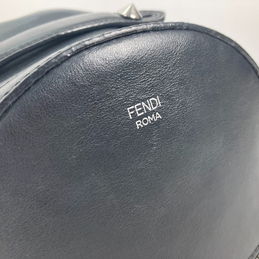 FENDI 8BZ038 カバン マルチスタッズ ロゴ バックパック リュックサック レザー レディース - brandshop-reference