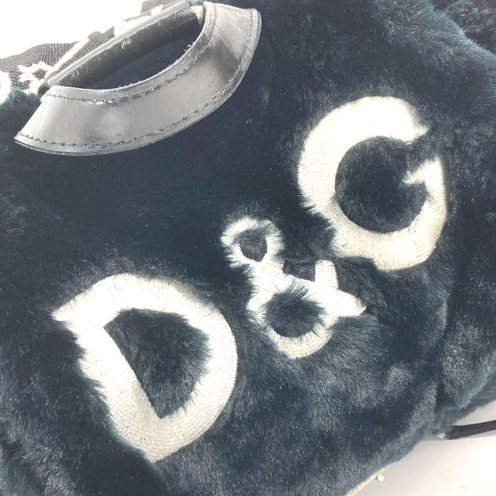 DOLCE&GABBANA カバン バイカラー ドルガバ D＆G ロゴ バックパック リュックサック ファー レディース - brandshop-reference