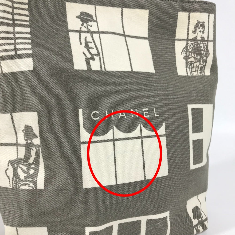 CHANEL ウインドウズライン ハンドバッグ トートバッグ カバン ショルダーバッグ キャンバス レディース - brandshop-reference