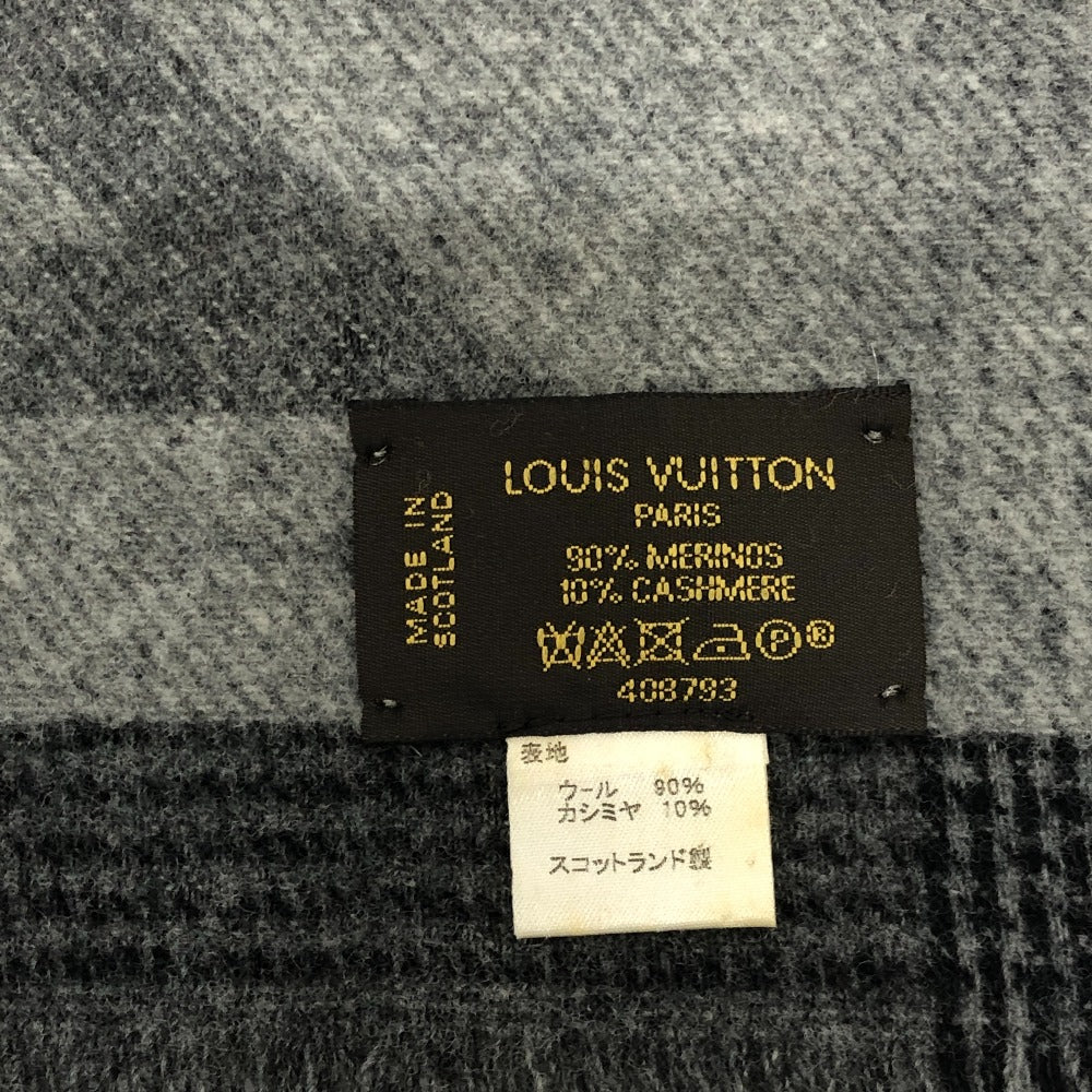 LOUIS VUITTON ロゴ フリンジ マフラー ストール ファッション小物 マフラー ウール メンズ