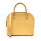 CELINE Vintage Bowling 2-Way Shoulder Bag, Leather, Women's, Yellow Beige