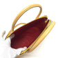 CELINE Vintage Bowling 2-Way Shoulder Bag, Leather, Women's, Yellow Beige