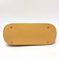 CELINE Vintage Bowling 2-Way Shoulder Bag, Leather, Women's, Yellow Beige