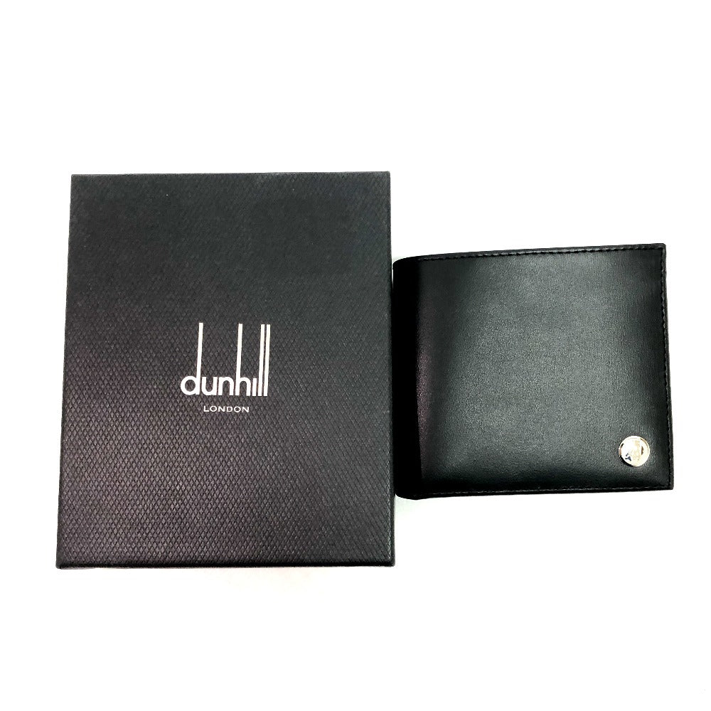 Dunhill ロゴ 財布 2つ折り財布 札入れ コンパクトウォレット ウォレット 2つ折り財布 レザー メンズ