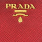 PRADA コンパクトウォレット ロゴ 2つ折り財布 サフィアーノレザー レディース