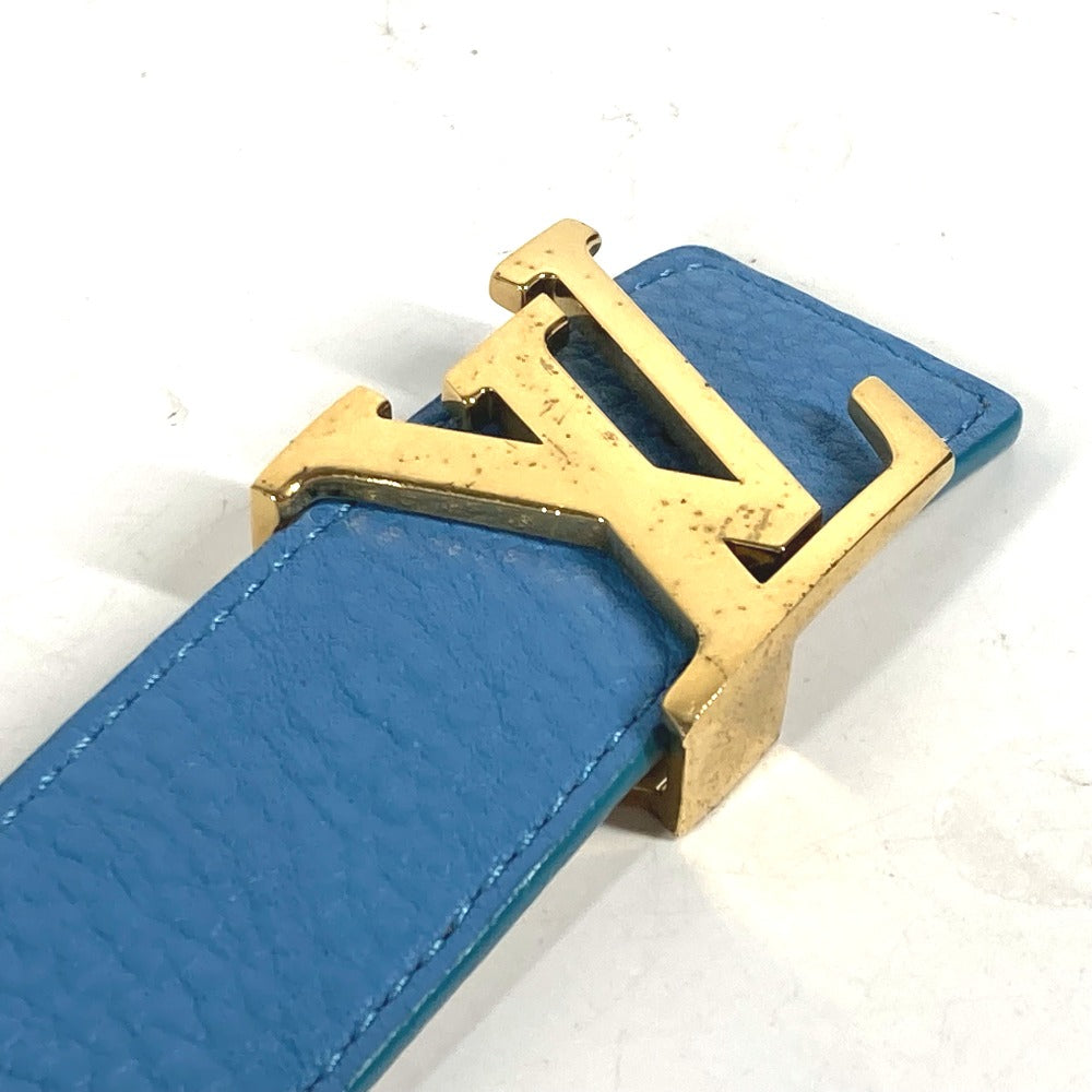 LOUIS VUITTON N9040W バイカラー LVバックル リバーシブル ズボン用ベルト ベルト トリヨンレザー レディース ブルー