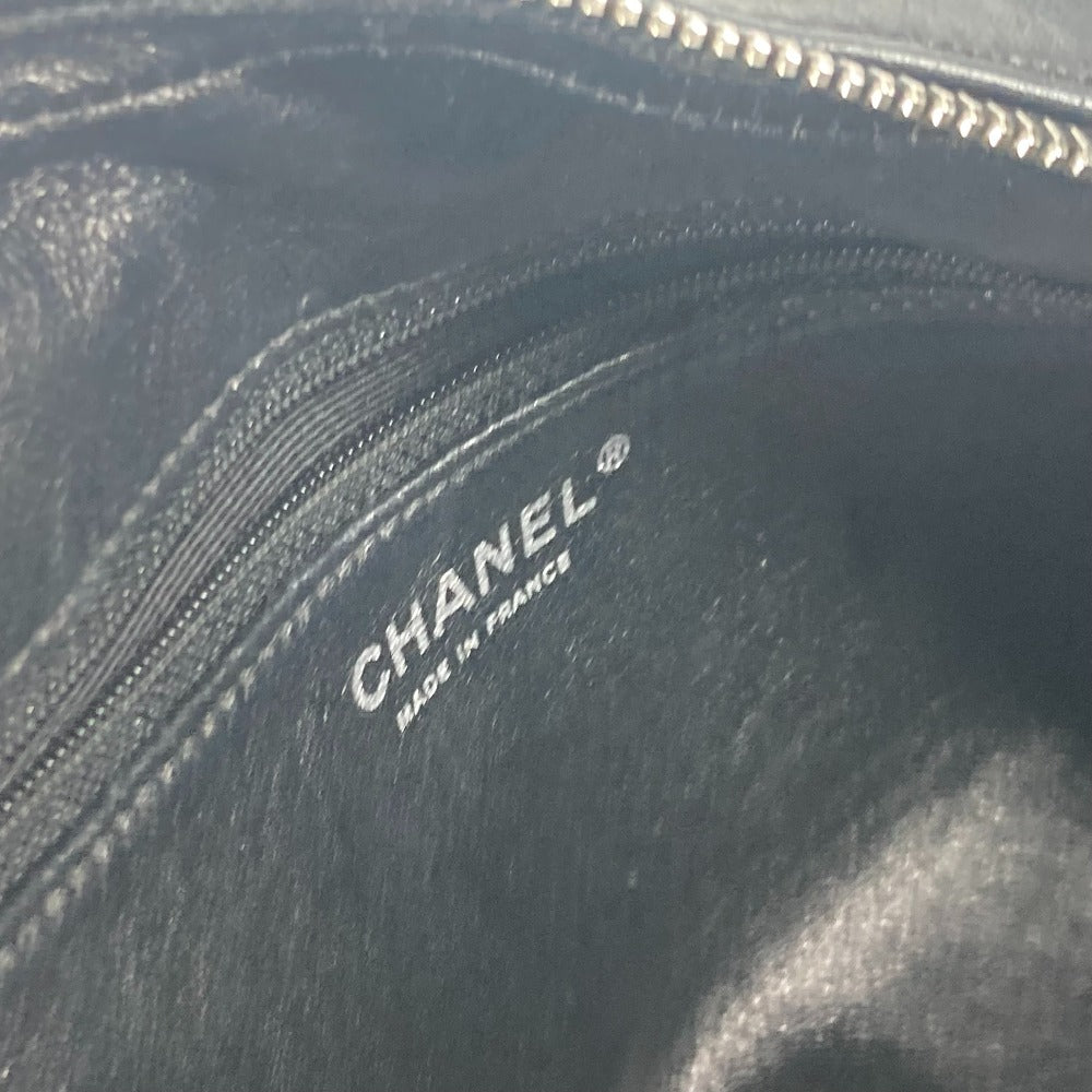 CHANEL バイカラー CC ココマーク Wチェーン 肩掛け ハンドバック ミニボストンバッグ ショルダーバッグ レザー レディース ホワイト