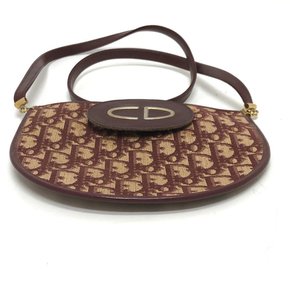 Dior ヴィンテージ トロッター CDロゴ ショルダーバッグ キャンバス