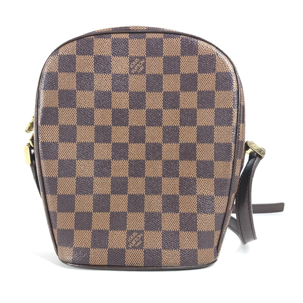 LOUIS VUITTON N51294 ダミエ イパネマPM 斜め掛け ポシェット カバン ショルダーバッグ ダミエキャンバス レディース エベヌ ブラウン - brandshop-reference
