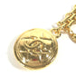 CHANEL Vintage Chain CC Coco Mark Bag Charm Matelasse Quilted Keychain Metal Women's Gold
