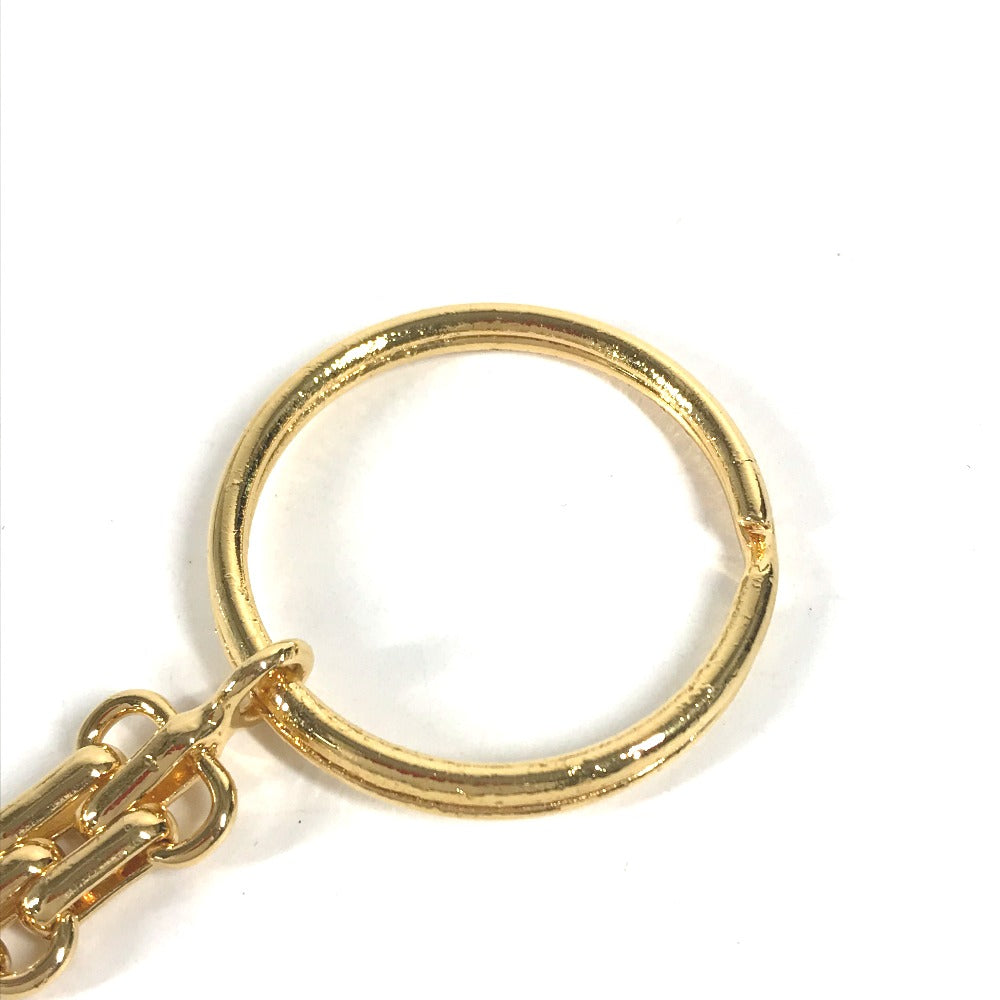 CHANEL Vintage Chain CC Coco Mark Bag Charm Matelasse Quilted Keychain Metal Women's Gold