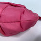 PRADA Ribbon Backpack/Pouch/Clutch Bag with Strap, Nylon, Pink