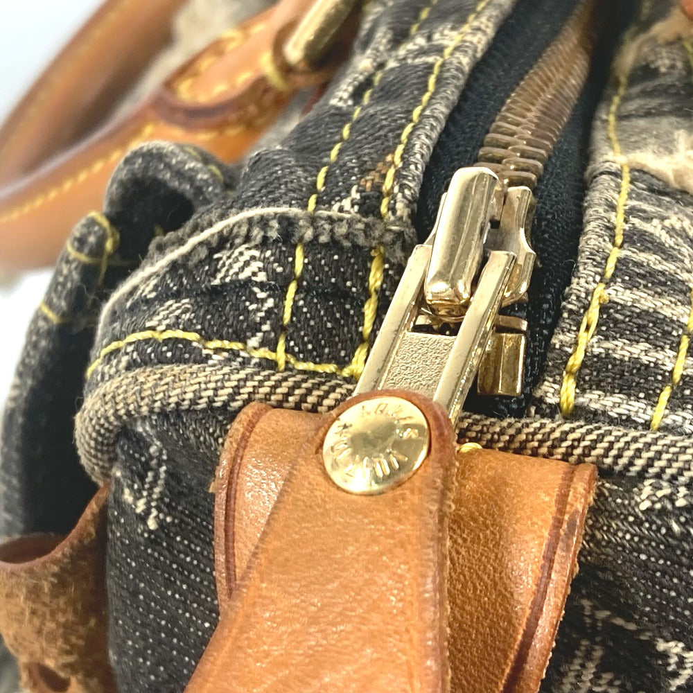 LOUIS VUITTON M95381 モノグラムデニム パッチワーク スピーディ30 ミニボストンバッグ カバン ハンドバッグ デニム レディース ブラック - brandshop-reference