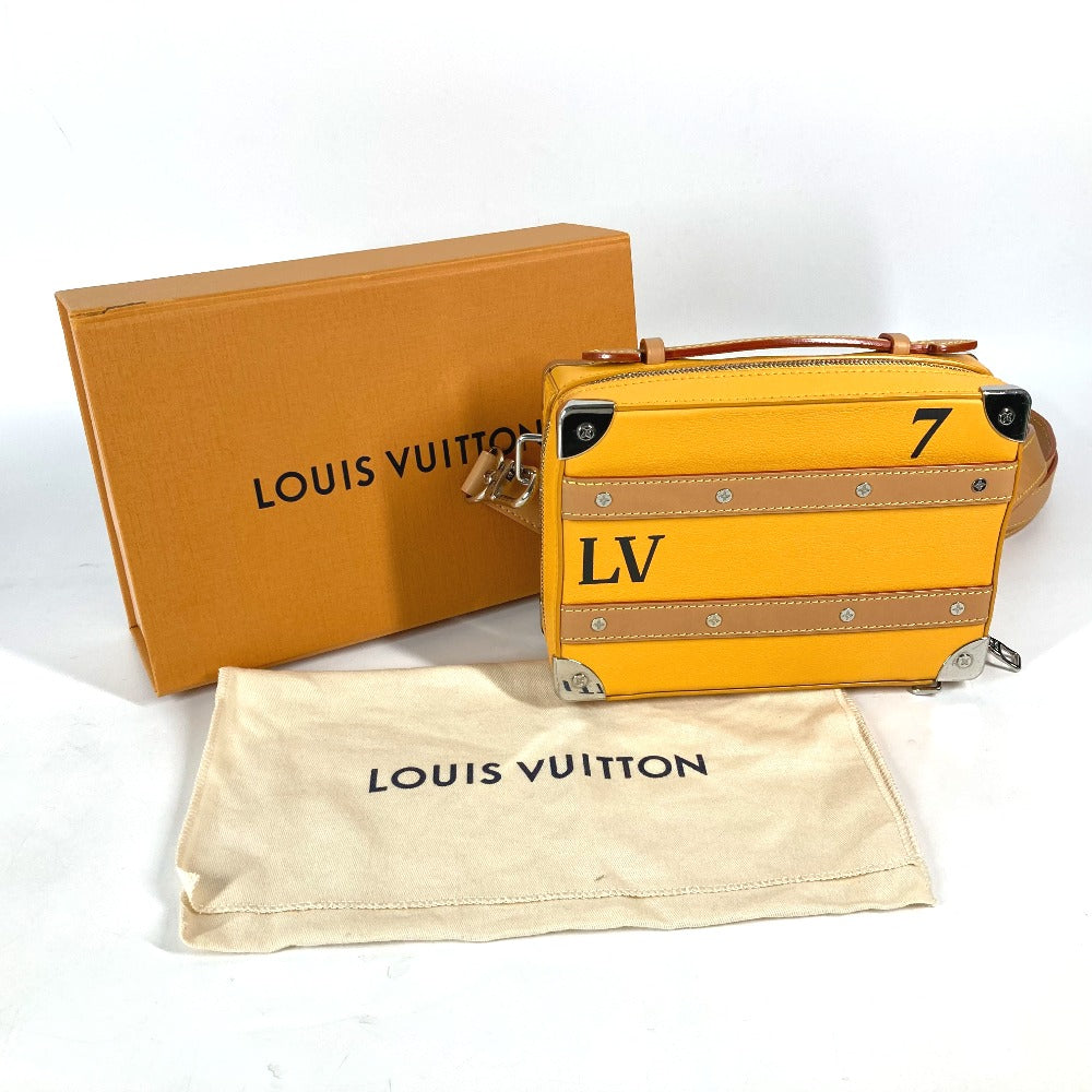 LOUIS VUITTON M59669 ヴァージルアブロー ハンドル・ソフトトランク カバン ハンドバッグ ショルダーバッグ カーフレザー メンズ