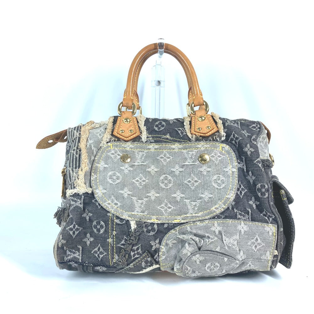 LOUIS VUITTON M95381 モノグラム デニム  パッチワーク スピーディ 30 カバン ハンドバッグ ボストンバッグ モノグラムデニム ユニセックス