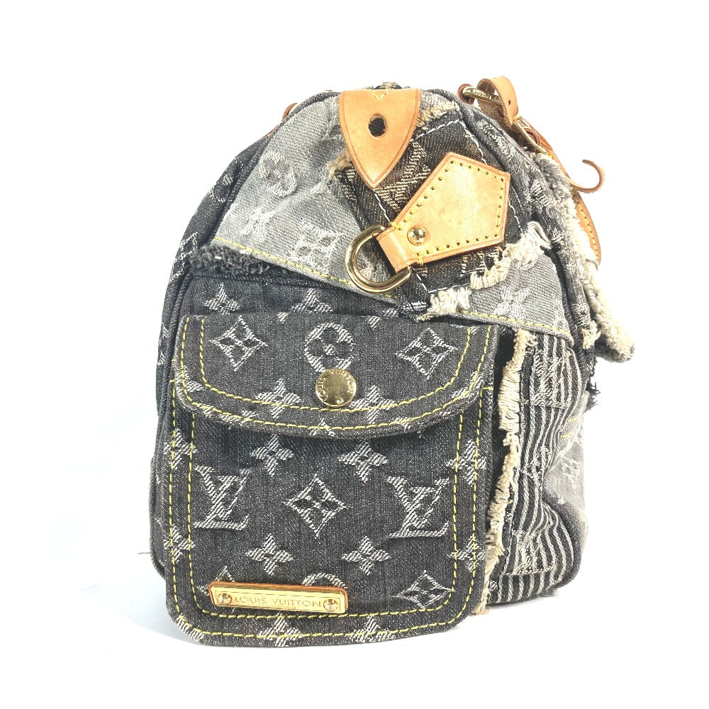 LOUIS VUITTON M95381 モノグラム デニム  パッチワーク スピーディ 30 カバン ハンドバッグ ボストンバッグ モノグラムデニム ユニセックス