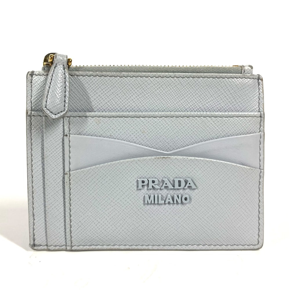 PRADA ロゴ 財布 小銭入れ コインケース サフィアーノレザ－ レディース