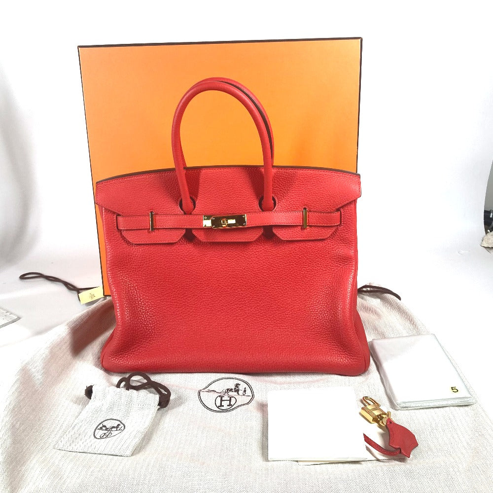 HERMES トートバッグ バーキン35 カバン ハンドバッグ トリヨンクレマンス レディース トマト レッド - brandshop-reference