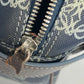 LOEWE Anagram Logo Shoulder Bag with Pouch, Mini Boston Bag, Handbag, Boston Bag, Men's, Navy, PVC/Leather