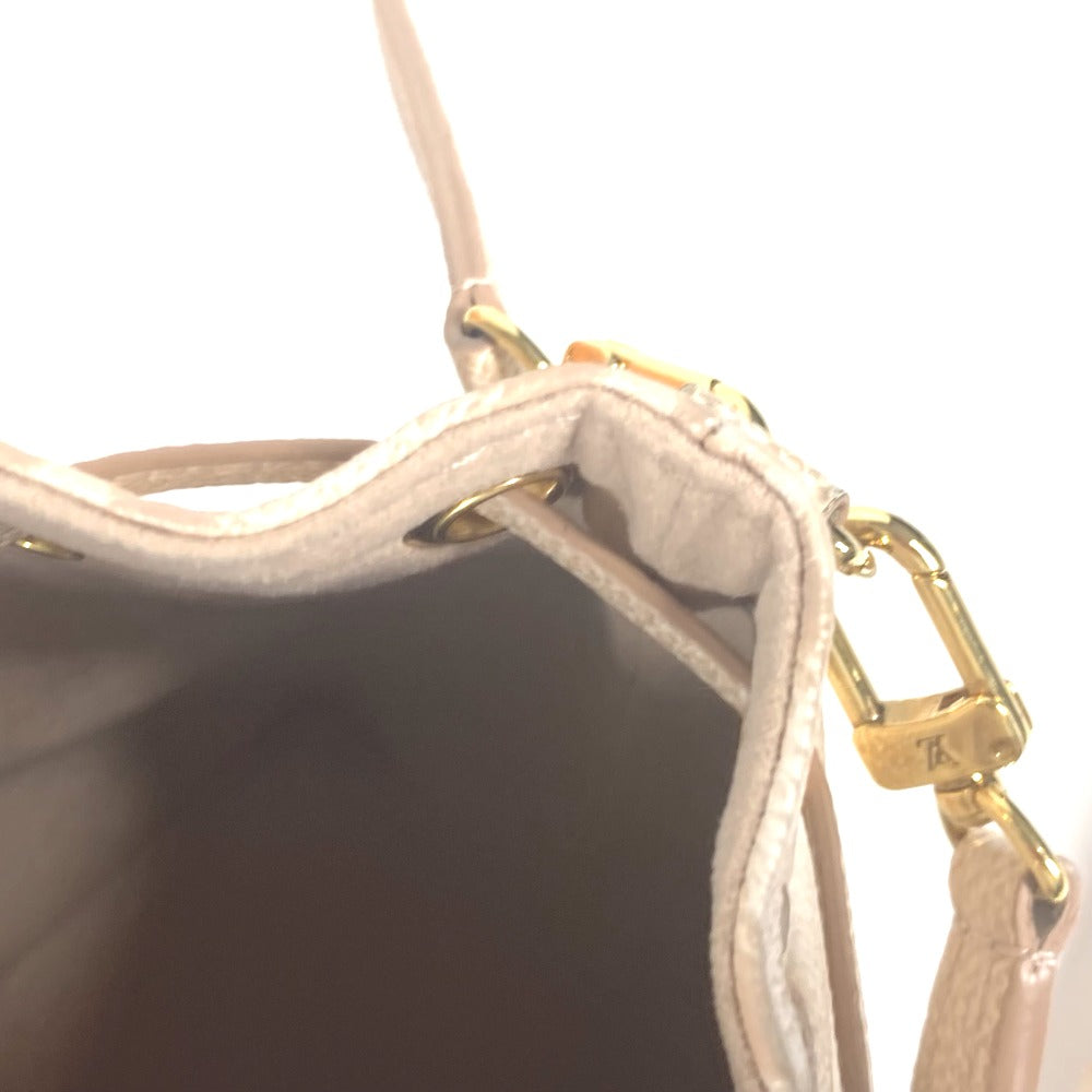 LOUIS VUITTON M81463 モノグラムアンプラント ナノノエ サマースターダスト 2WAYバッグ ポシェット カバン 巾着 斜め掛け ショルダーバッグ モノグラムアンプラントレザー レディース ベージュ
