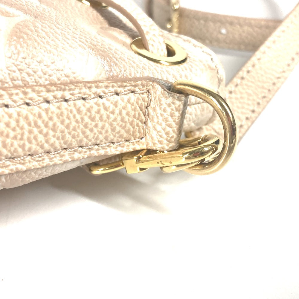 LOUIS VUITTON M81463 モノグラムアンプラント ナノノエ サマースターダスト 2WAYバッグ ポシェット カバン 巾着 斜め掛け ショルダーバッグ モノグラムアンプラントレザー レディース ベージュ