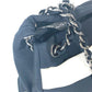 CHANEL 2.55金具 ボーダー チェーンバッグ カバン 肩掛け Wチェーン ショルダーバッグ ナイロンキャンバス レディース ブラック - brandshop-reference