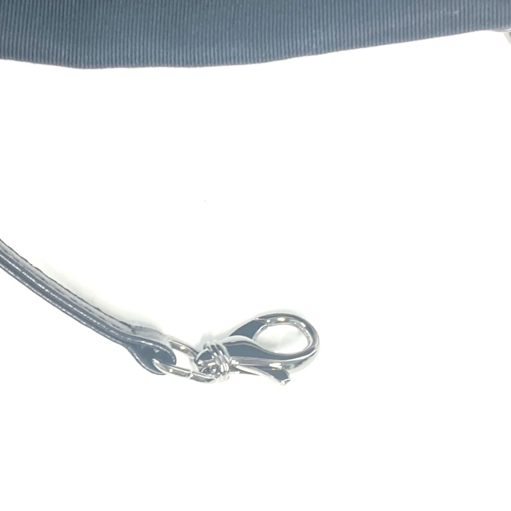 CHANEL 2.55金具 ボーダー チェーンバッグ カバン 肩掛け Wチェーン ショルダーバッグ ナイロンキャンバス レディース ブラック - brandshop-reference