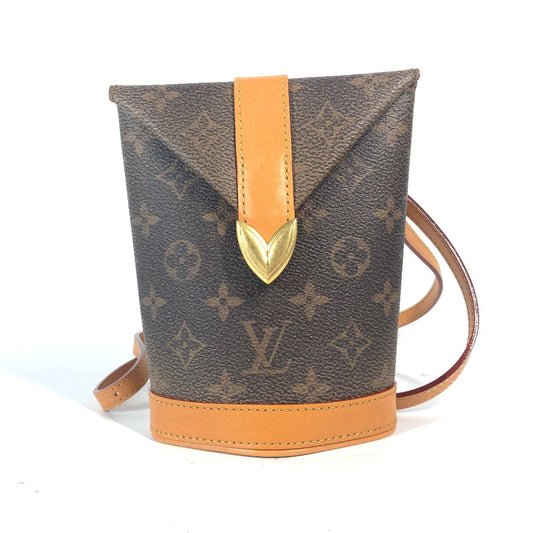 LOUIS VUITTON M11629 モノグラムダスト エンベロップ・ポーチ 斜め掛け カバン ポシェット ショルダーバッグ キャンバス メンズ ブラウン