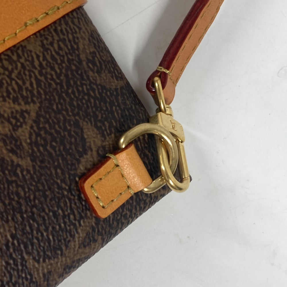 LOUIS VUITTON M11629 モノグラムダスト エンベロップ・ポーチ 斜め掛け カバン ポシェット ショルダーバッグ キャンバス メンズ ブラウン