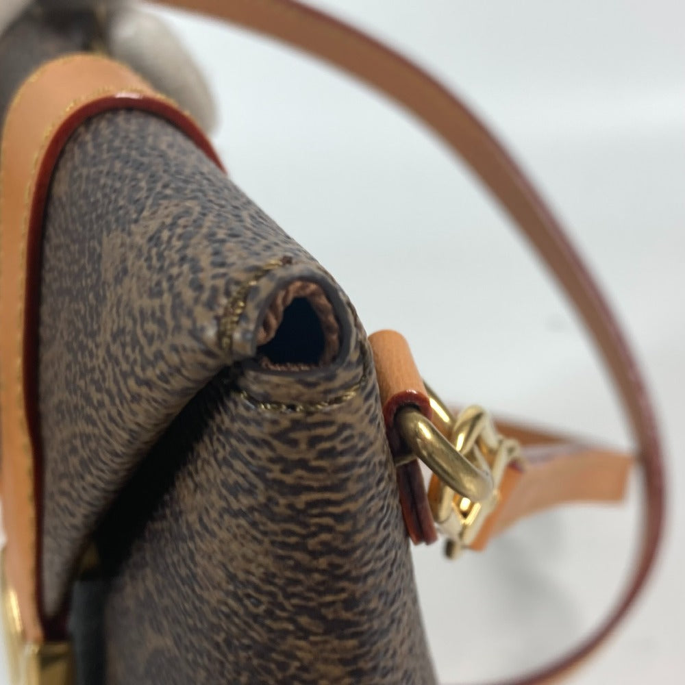 LOUIS VUITTON M11629 モノグラムダスト エンベロップ・ポーチ 斜め掛け カバン ポシェット ショルダーバッグ キャンバス メンズ ブラウン